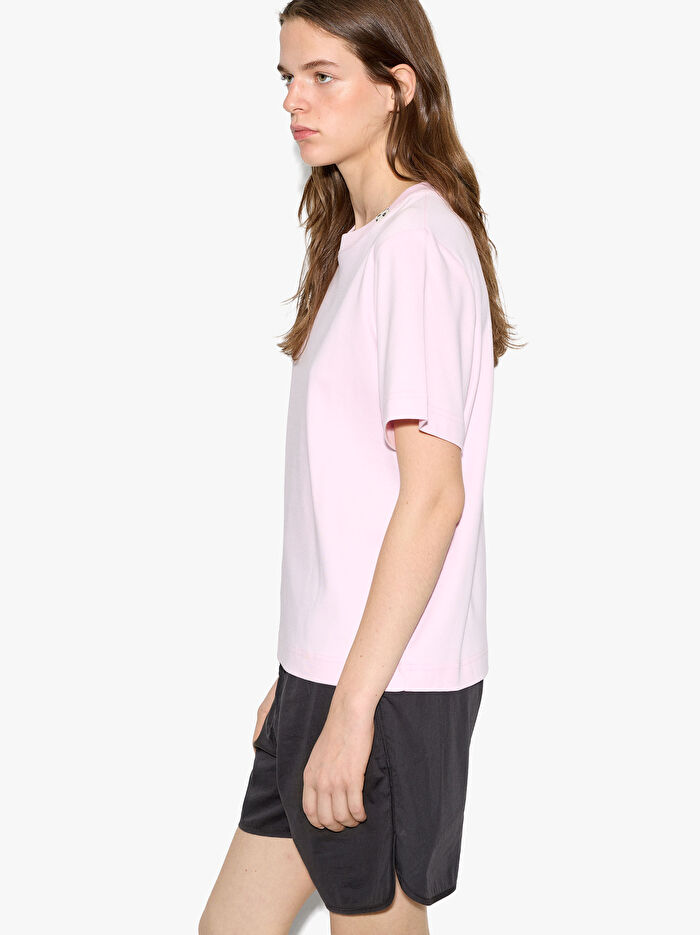 Düz Pamuklu T-Shirt