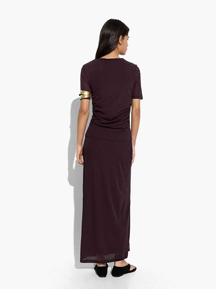 Büzgülü Düz Bluz