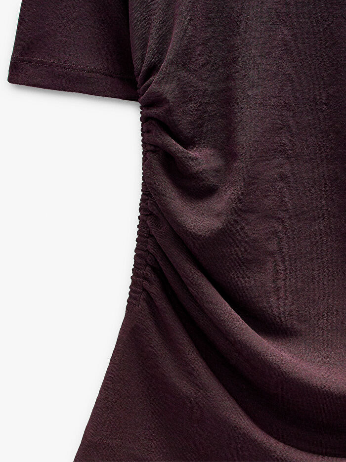 Büzgülü Düz Bluz