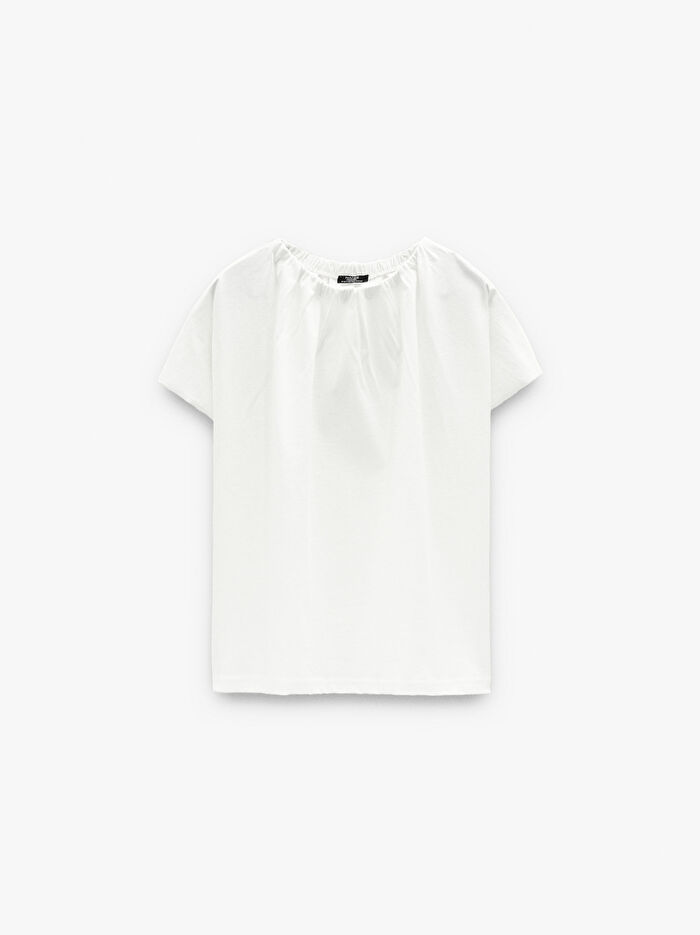 %100 Pamuk Pileli Bluz