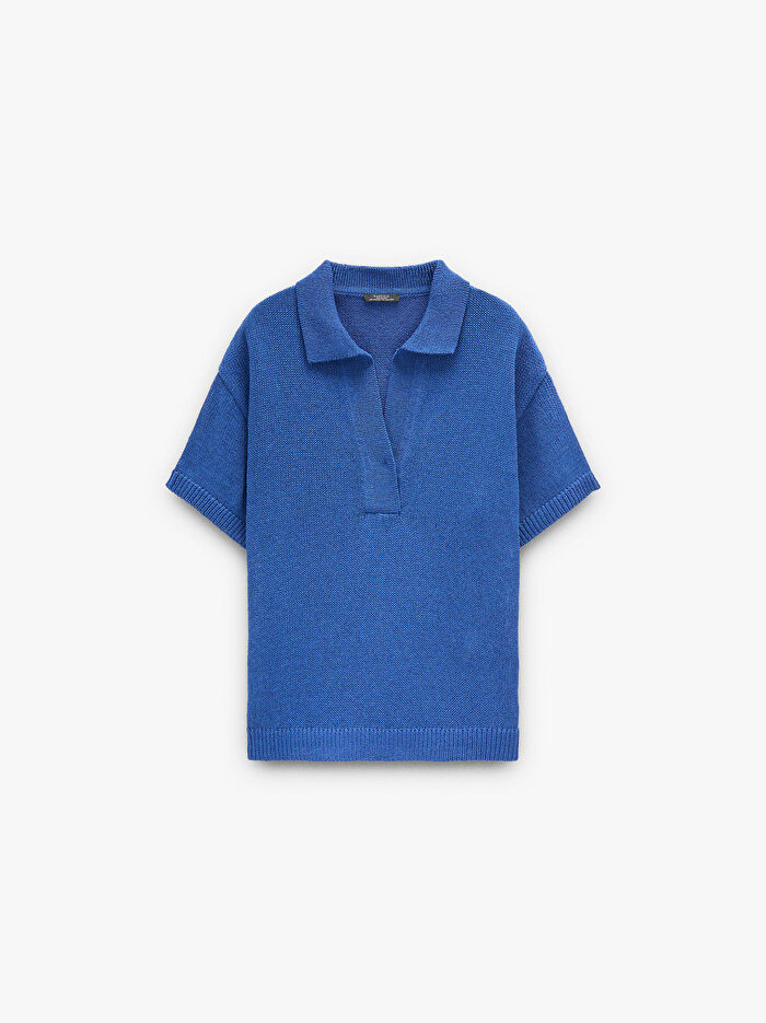 Örme Polo Yakalı Kazak