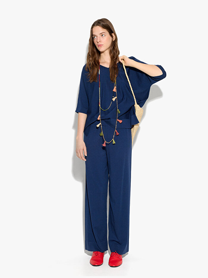 Kısa Kollu Örme Kazak