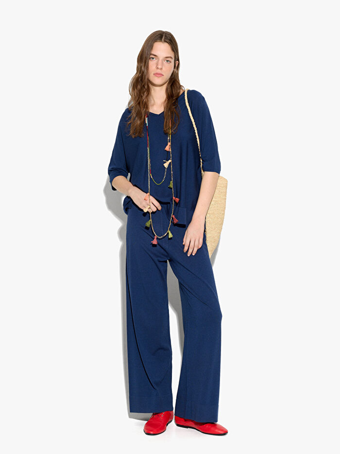 Elastik Bel Örme Pantolon