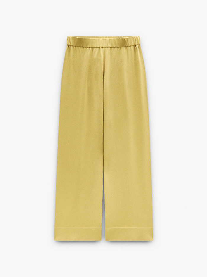 Elastik Bel Örme Pantolon