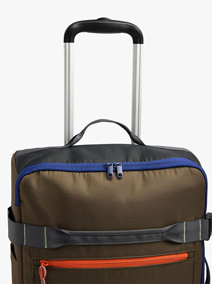 Teknik Kumaş Çekçekli Valiz