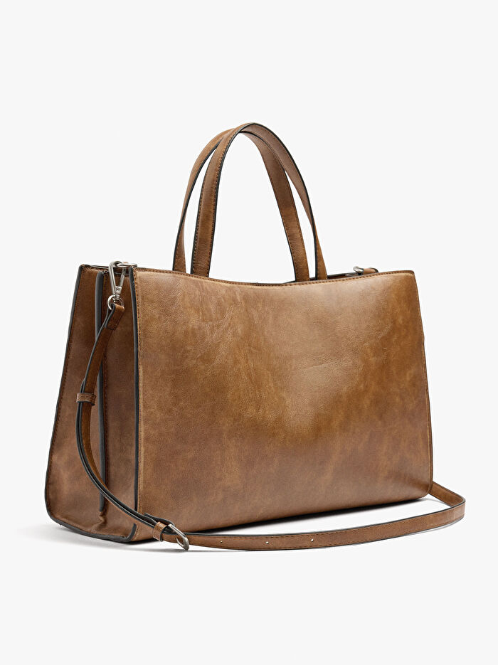 Çatlak Efektli 15 İnç Laptop Çantası