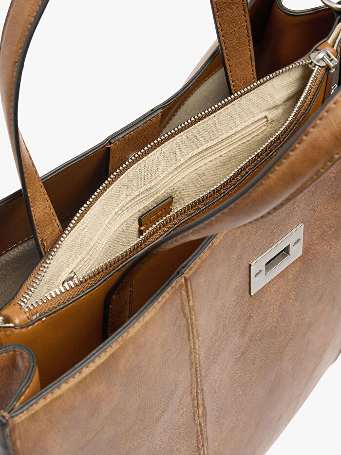 Çatlak Efektli 15 İnç Laptop Çantası