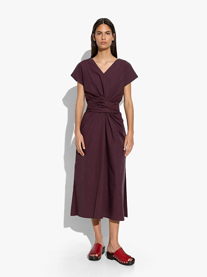 %100 Pamuk Midi Elbise