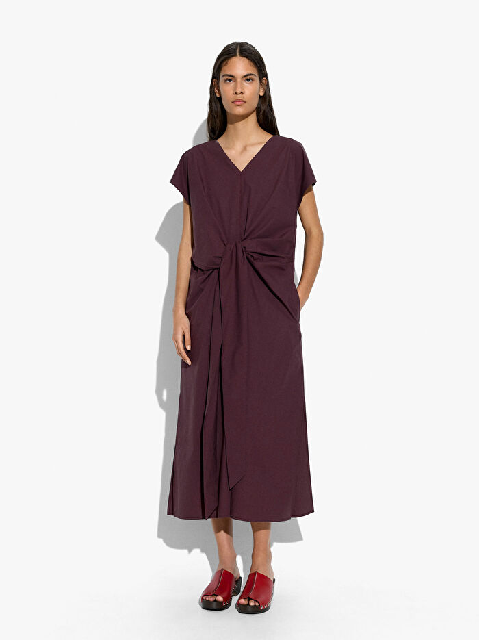 %100 Pamuk Midi Elbise