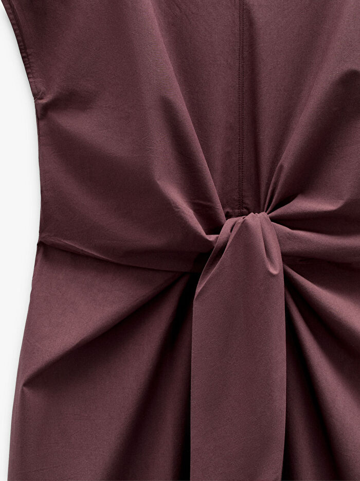 %100 Pamuk Midi Elbise