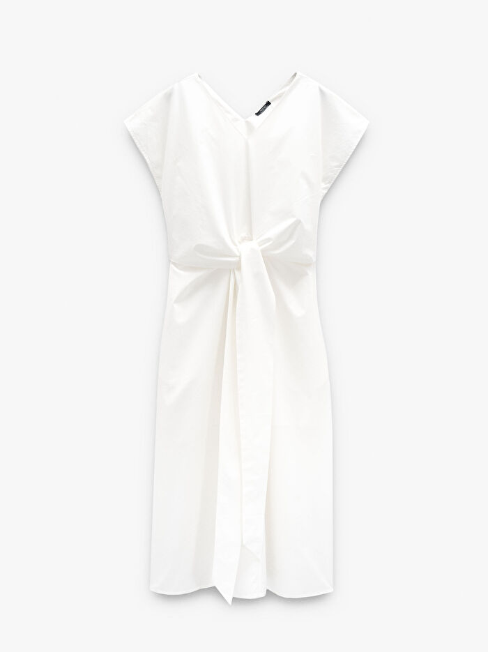 %100 Pamuk Midi Elbise