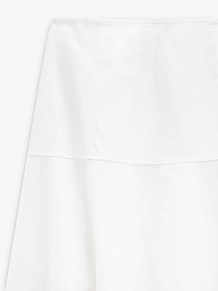 %100 Pamuk Midi Etek