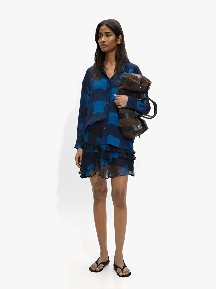 Kareli Dökümlü Gömlek