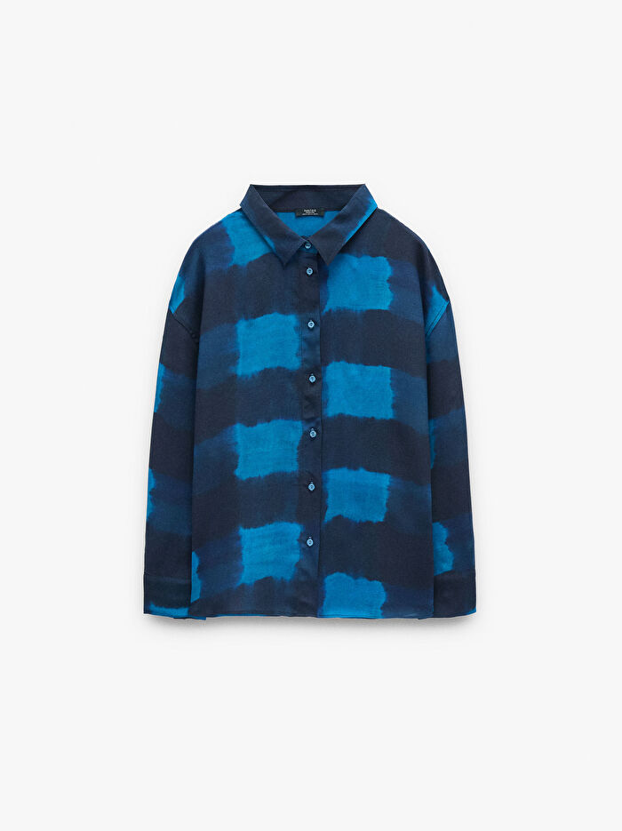 Kareli Dökümlü Gömlek