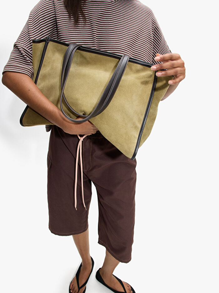 Deri Shopper Çanta