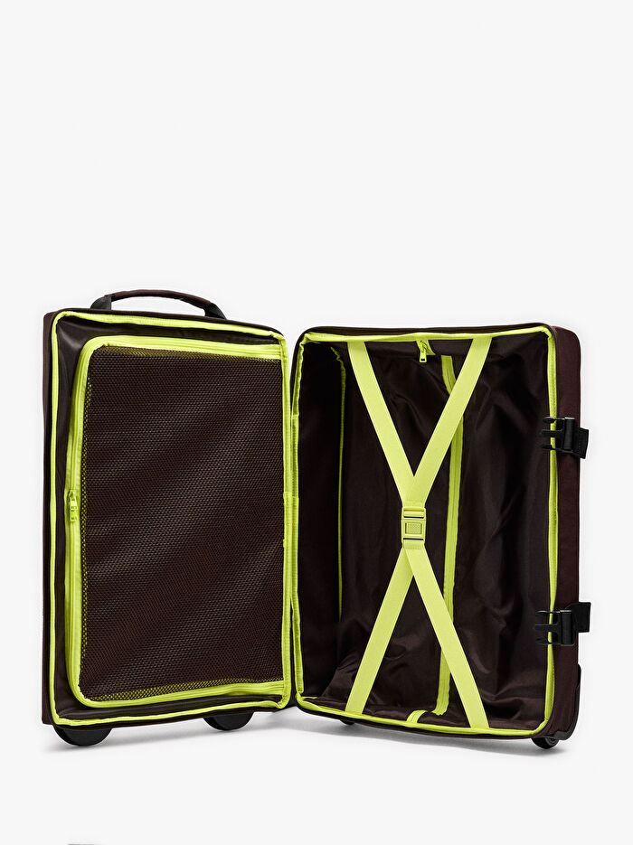 Teknik Kumaş Çekçekli Valiz