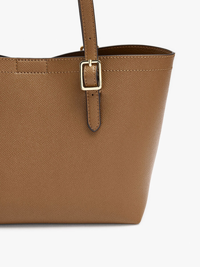 Dokulu İçi Çıkarılabilir Tote Çanta