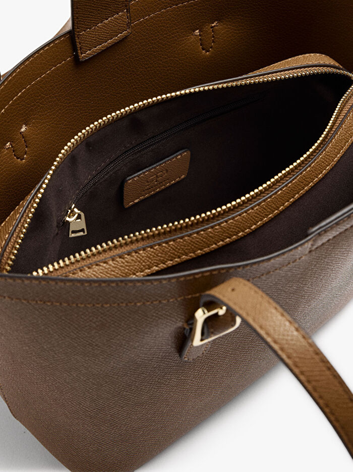 Dokulu İçi Çıkarılabilir Tote Çanta