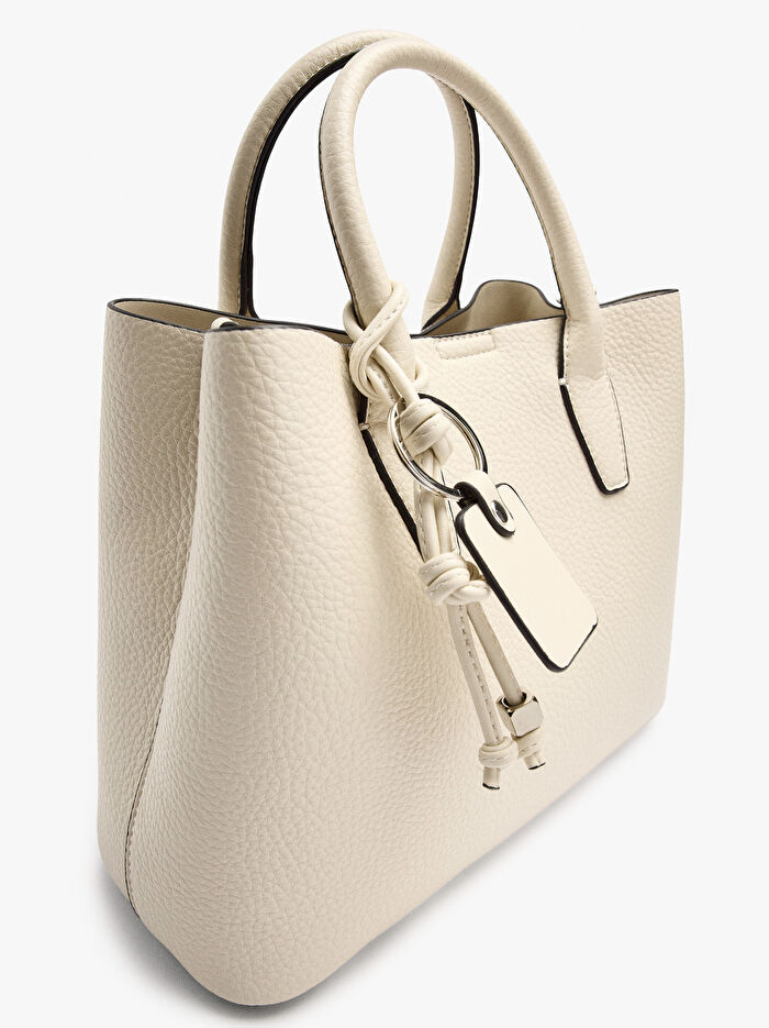 Dokulu ve Askılı Tote Çanta