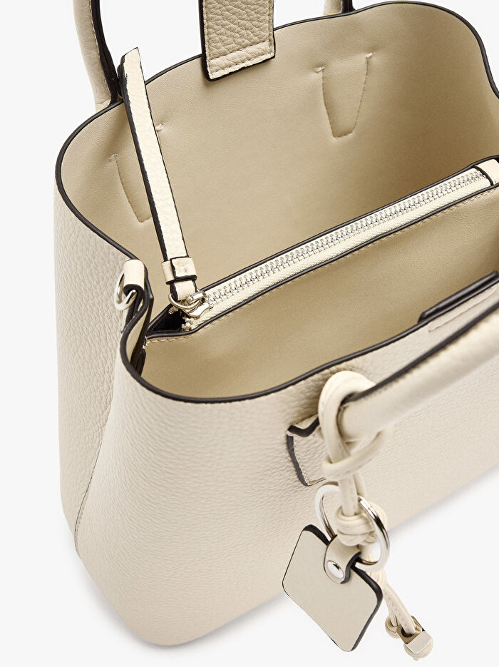 Dokulu ve Askılı Tote Çanta