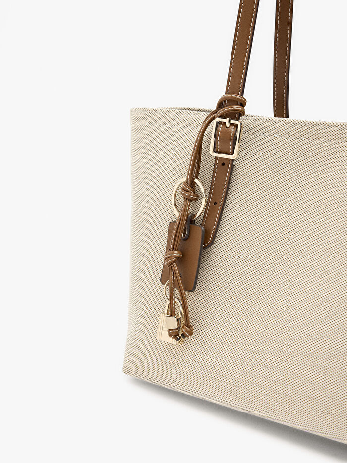 İçi Çıkarılabilir Shopper Kanvas Çanta