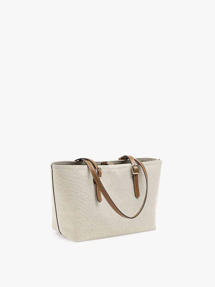 İçi Çıkarılabilir Shopper Kanvas Çanta
