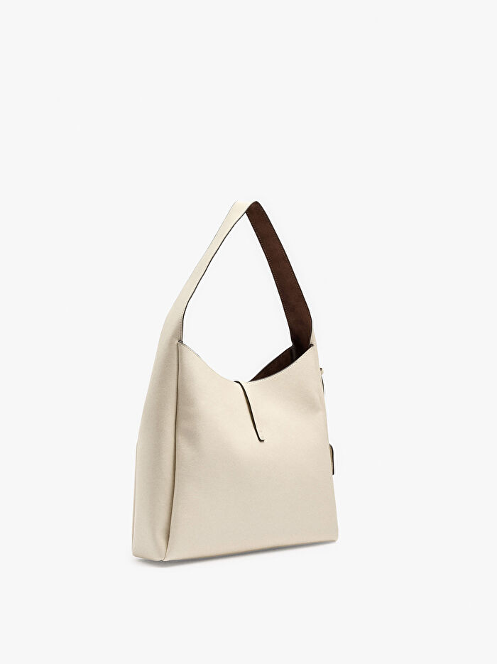 Kayışlı ve Tokalı Omuz Çantası