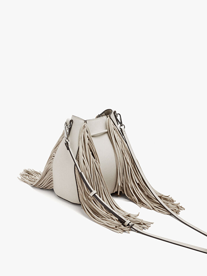 Uzun Püsküllü Bucket Çanta