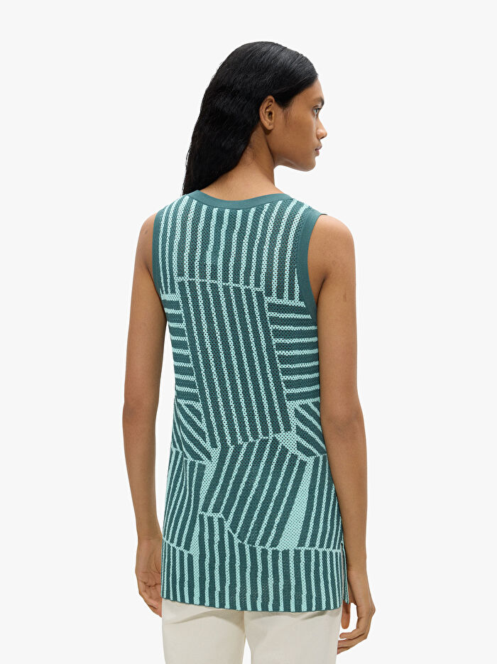 Desenli Geometrik File Üst