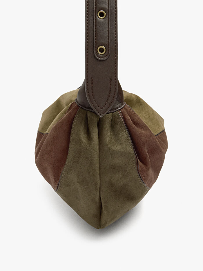 Püsküllü Deri Görünümlü Omuz Çantası