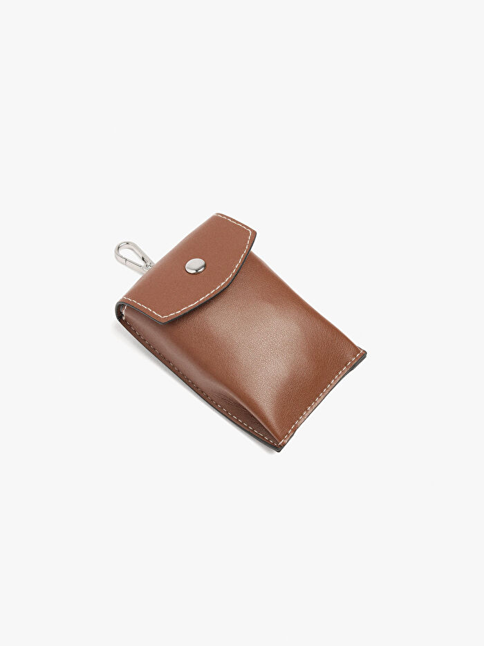 Charm'lı Hasır Efektli Bucket Çanta L