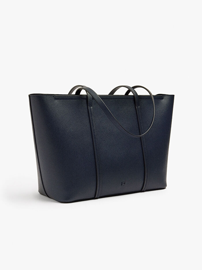 Dokulu Shopper Çanta