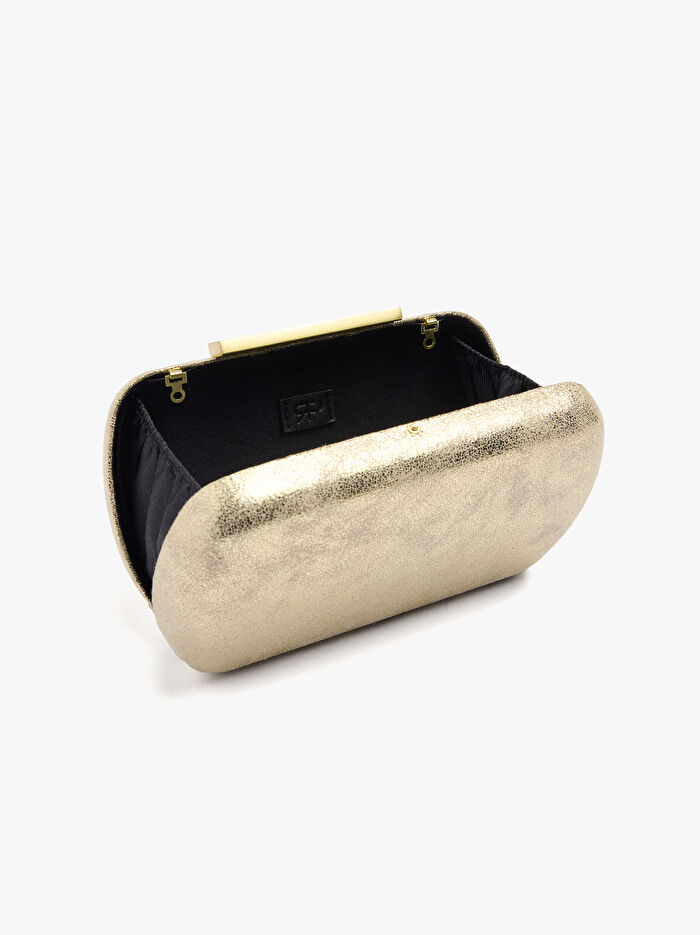 Metalik Party Clutch Çanta