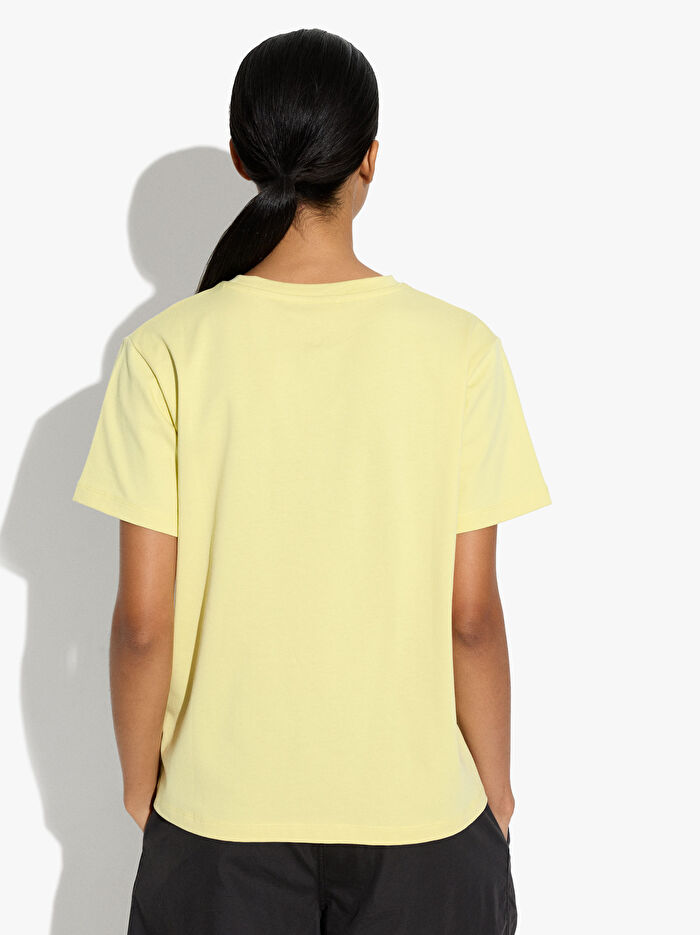 %100 Pamuk Nakışlı T-Shirt