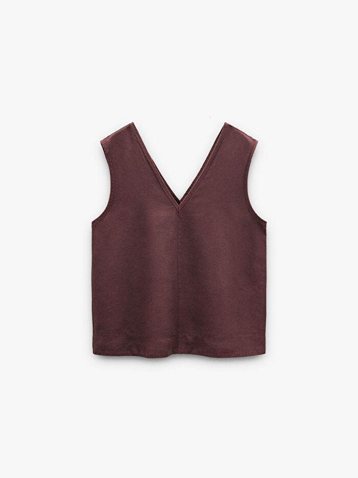 %100 Liyosel V Yaka Üst