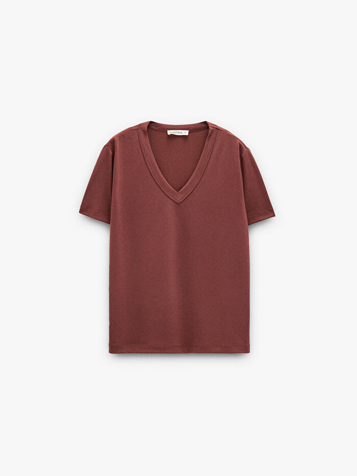 V Yaka T-Shirt