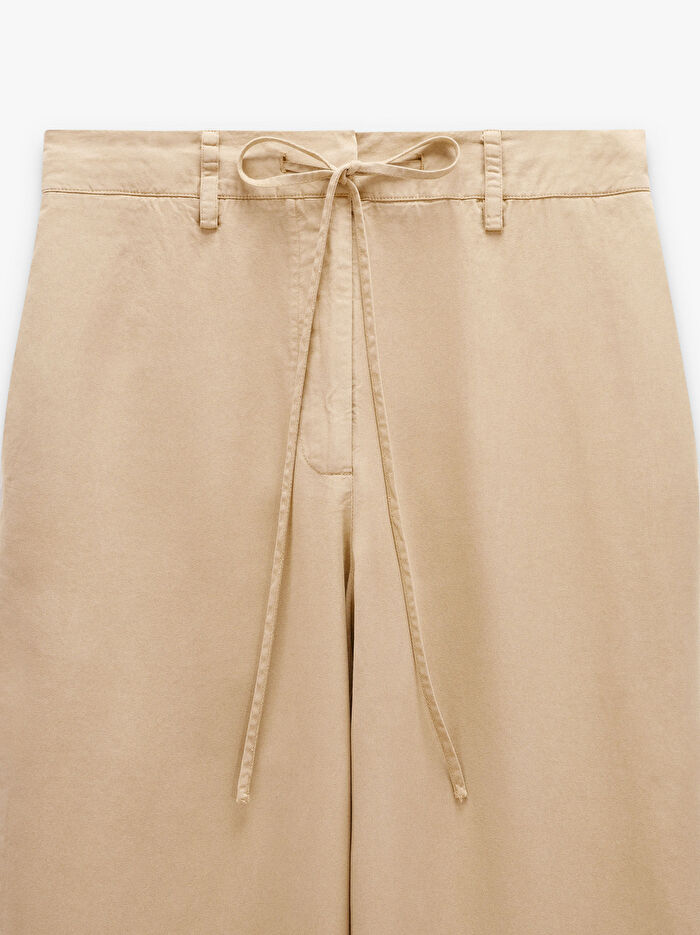 %100 Liyosel Düz Pantolon