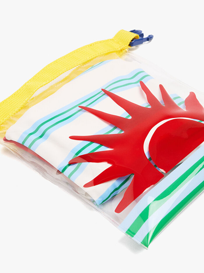 Toka Detaylı Desenli Çok Amaçlı Çanta