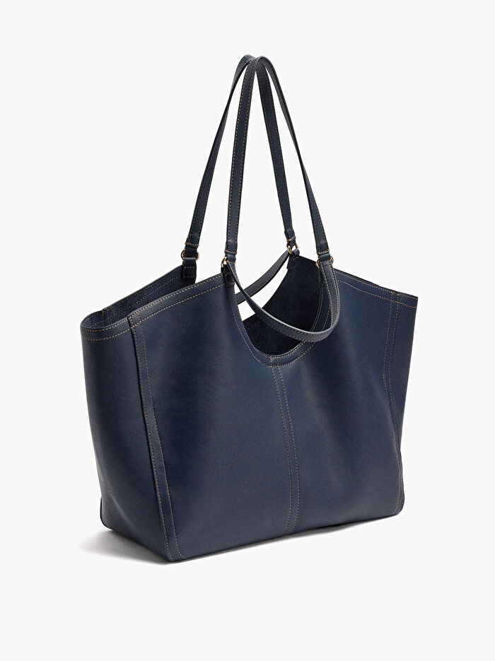 Üst Dikişli Shopper Çanta L