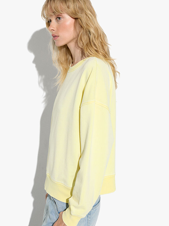 %100 Pamuklu Düz Sweatshirt