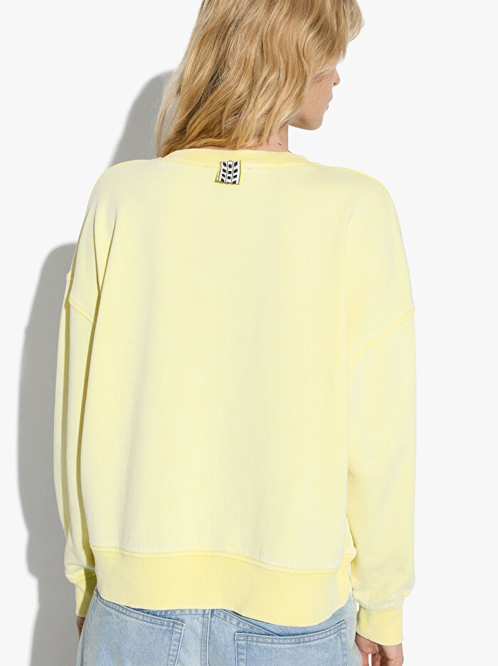 %100 Pamuklu Düz Sweatshirt