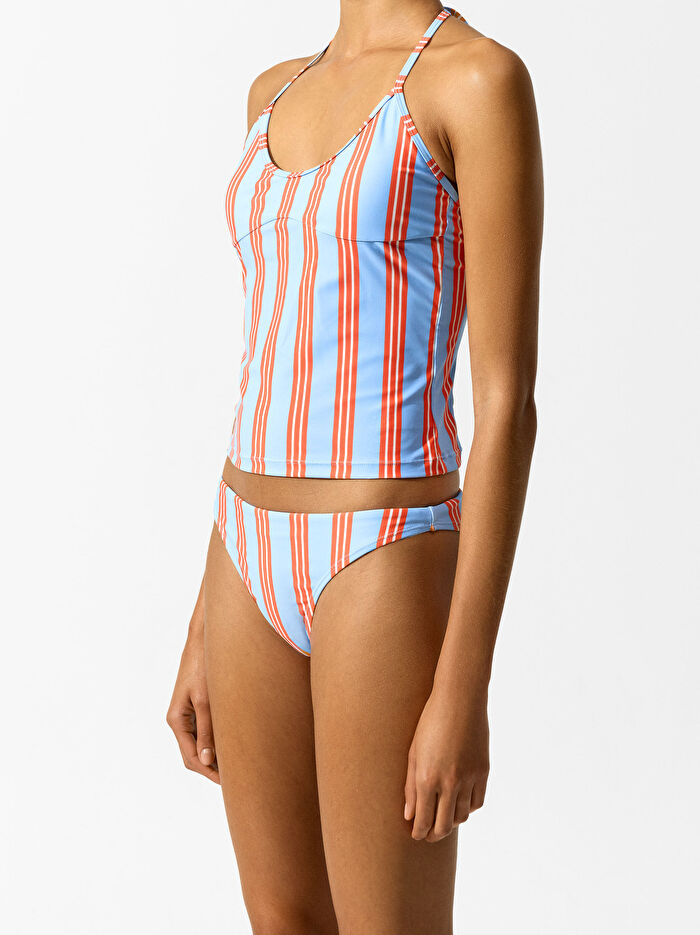 Çizgili Bikini Üst