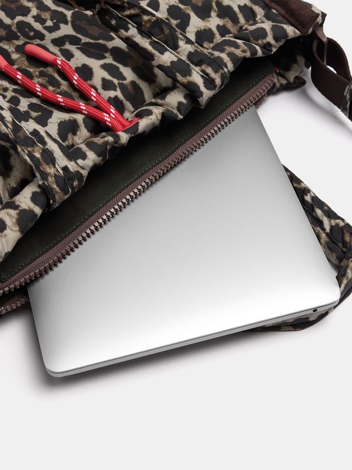 Hayvan Desenli Teknik Kumaş 14 İnç Laptop Çantası