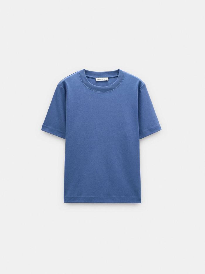 Düz Pamuklu T-Shirt