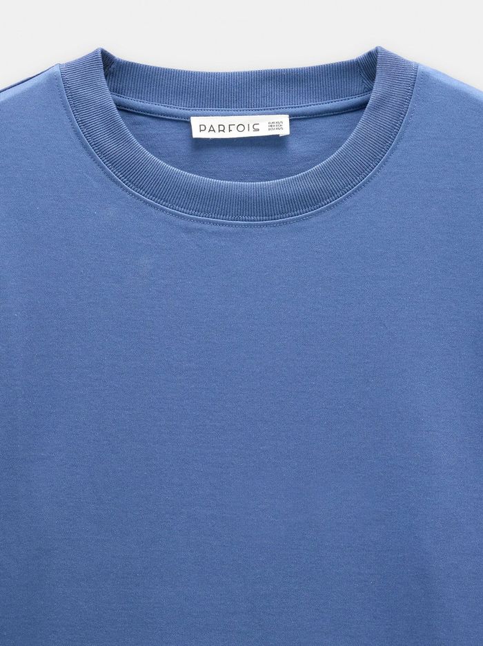 Düz Pamuklu T-Shirt